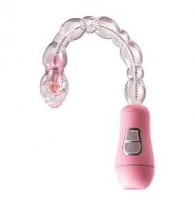 MizzZee - Transformable Anal Vibrating Beads (Battery - Pink)